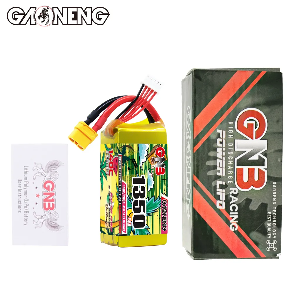 GNB 1350mAh 4S 14.8V 140C XT60 LiPo Battery