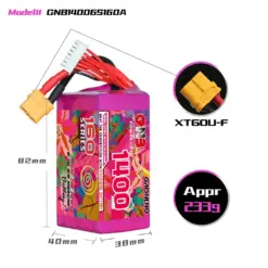 GAONENG GNB 1400mAh 6S 22.2V 160C XT60 LiPo Battery