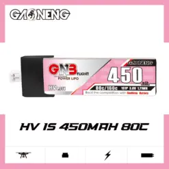 GNB LiHV 450mAh 1S 3.8V 80C PH2.0