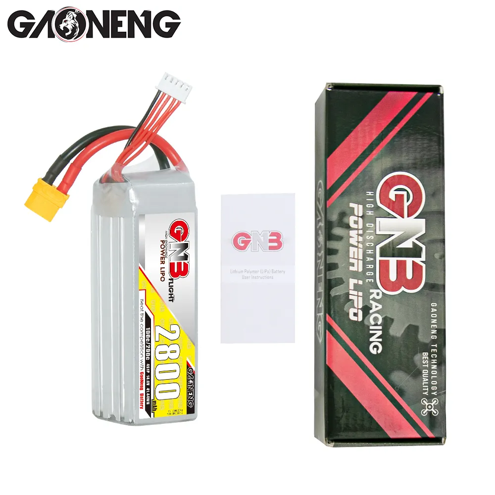 GAONENG GNB 2800mAh 4S 14.8V 100C XT60 LiPo Battery - Image 2