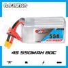 GNB 550mAh 4S 14.8V 80C XT30 LiPo Battery Square Type