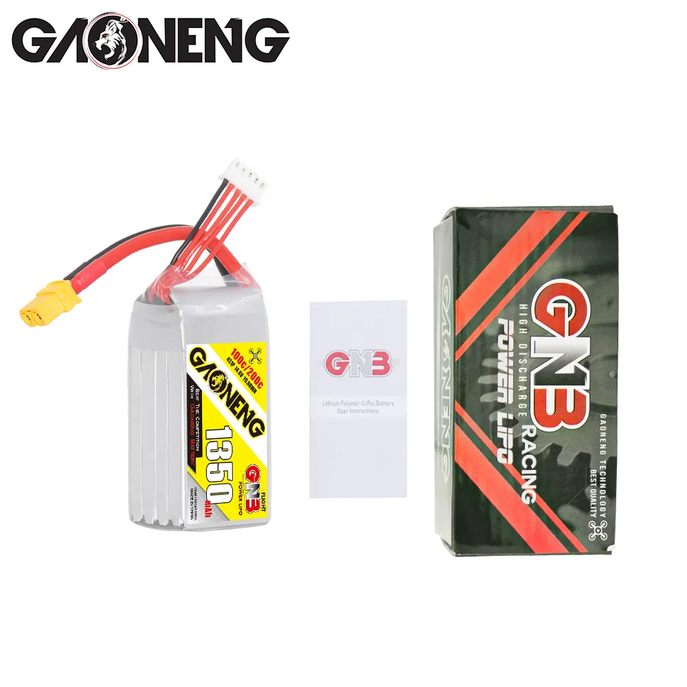 GAONENG GNB 1350mAh 4S 14.8V 100C XT60 LiPo Battery - Image 2