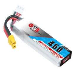 GNB 450mAh 2S 7.4V 80C XT30 LiPo Battery Long Type