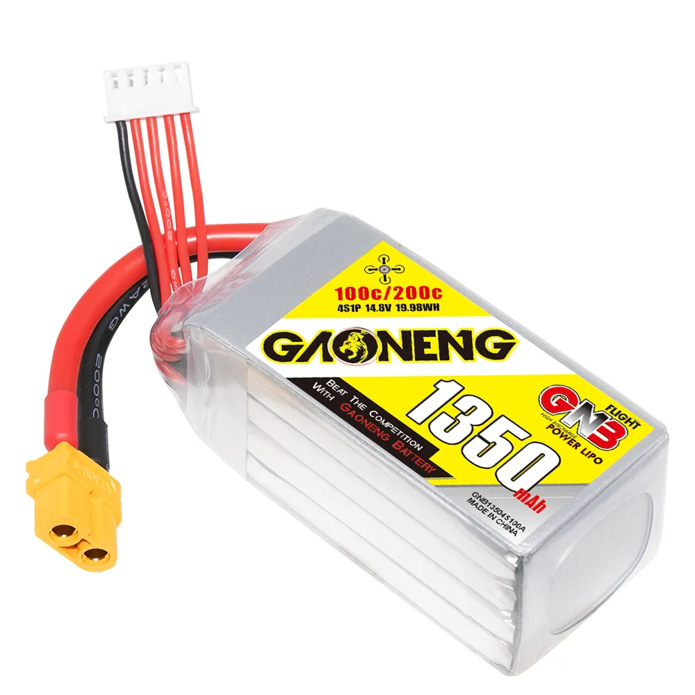 GAONENG GNB 1350mAh 4S 14.8V 100C XT60 LiPo Battery - Image 3