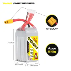 GAONENG GNB 1350mAh 6S 22.2V 100C XT60 LiPo Battery