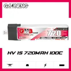 GNB LiHV 720mAh 1S 3.8V 100C PH2.0 Plastic Head LiPo Battery