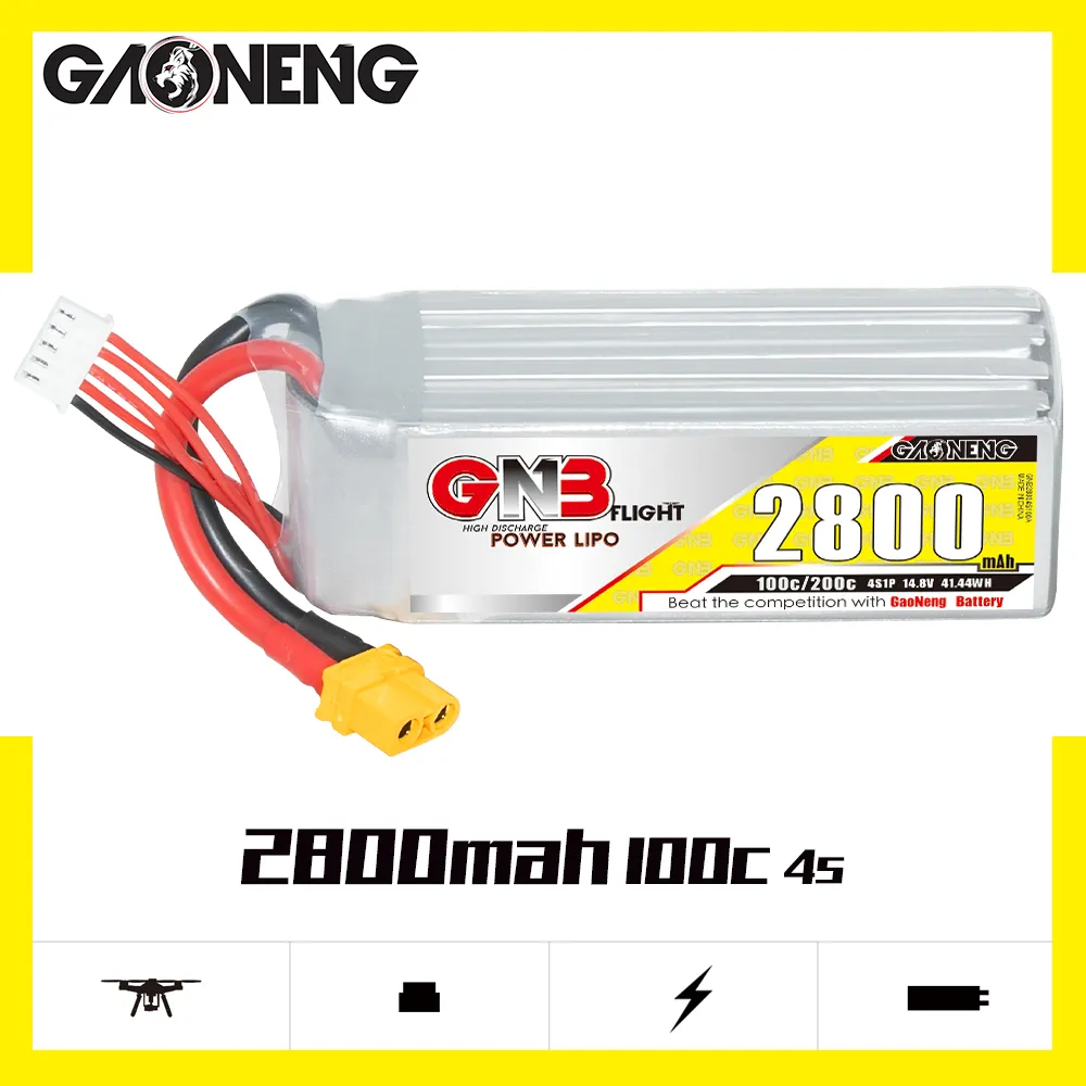GNB 2800mAh 4S 14.8V 100C XT60 LiPo Battery
