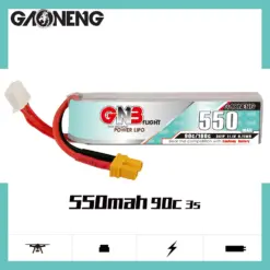 GNB 3S 11.1V 550mAh 90C XT30 LiPo Battery Long Type