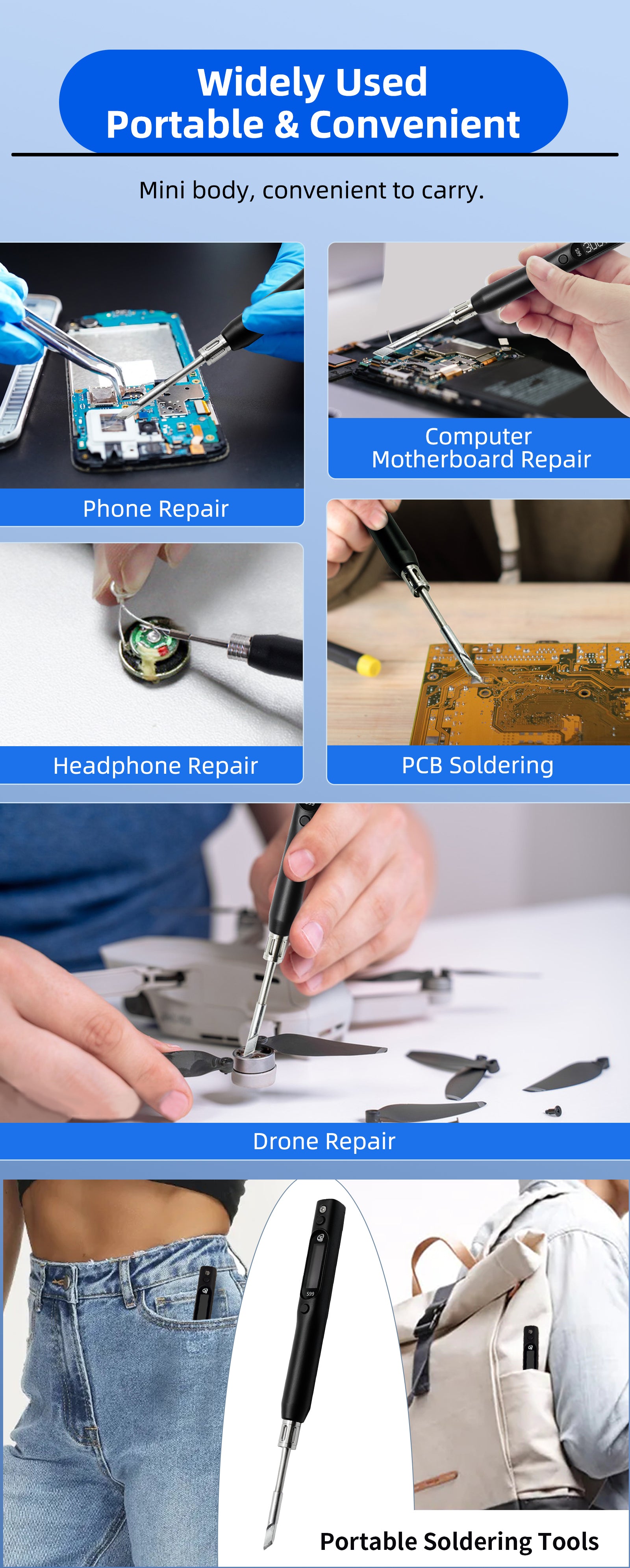 SEQURE S99 Soldering Iron Compatible with C245 Tip