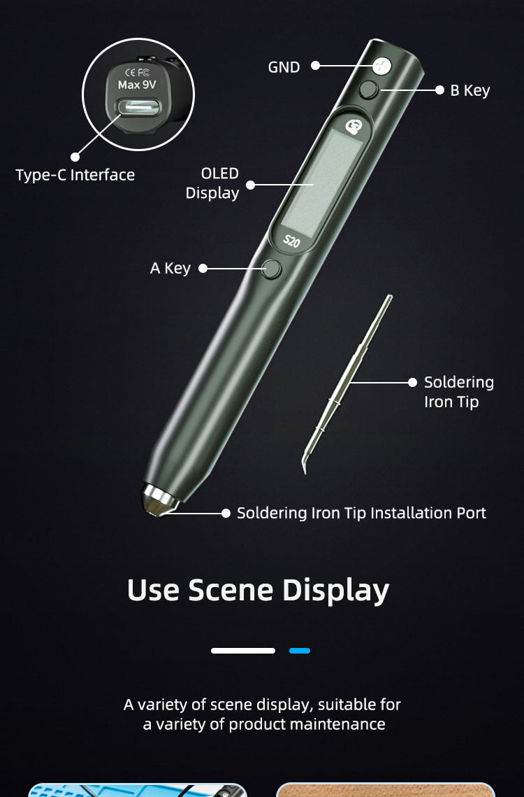 SEQURE S20 Nano Electric Soldering Iron Detailed description