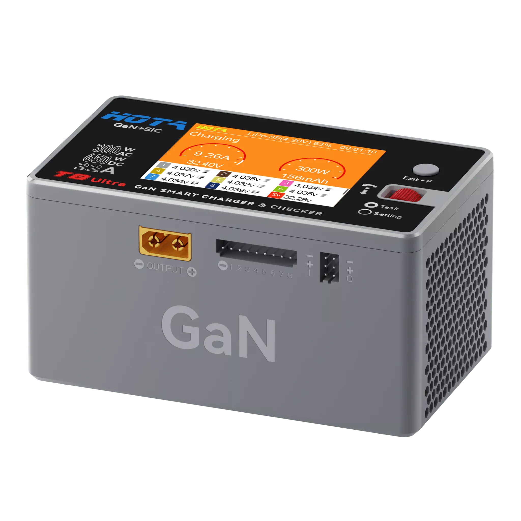 HOTA T8 Ultra – 650W 1-8S AC/DC GaN Smart Charger - Image 4