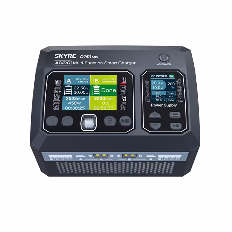 SkyRC D750 MIX Dual Channel AC/DC Charger with Bluetooth