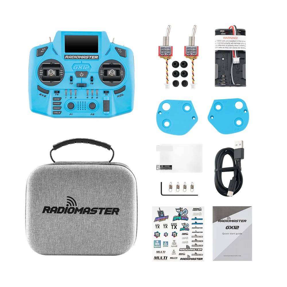 RadioMaster GX12 Dual-Band Crush Radio Controller (M2)- ELRS 2.4GHz - Image 3