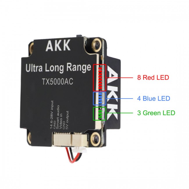 AKK TX5000AC Ultra Long Range 5W 4.9G-6G Video Transmitter - Image 4