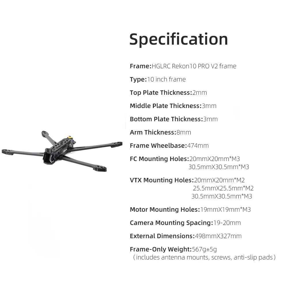 Rekon10 Pro Long Range Frame Kit V2 - Image 9