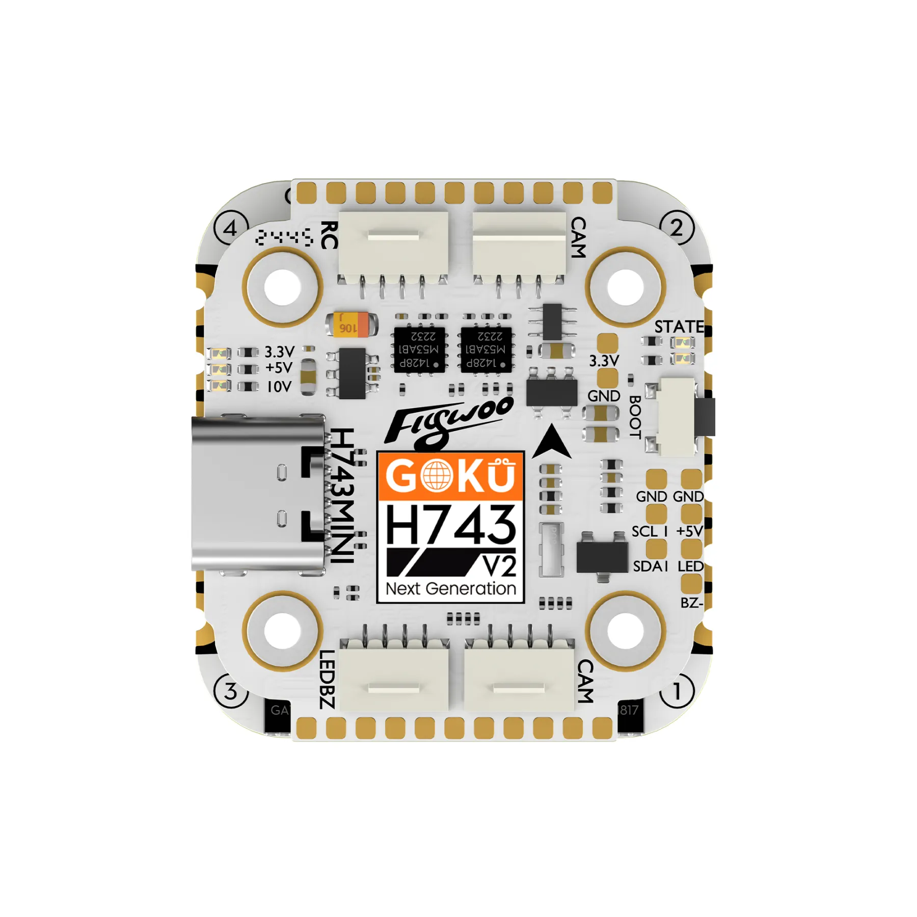 Flywoo GOKU H743 PRO Mini 45A 32Bit 128K 20*20 Stack