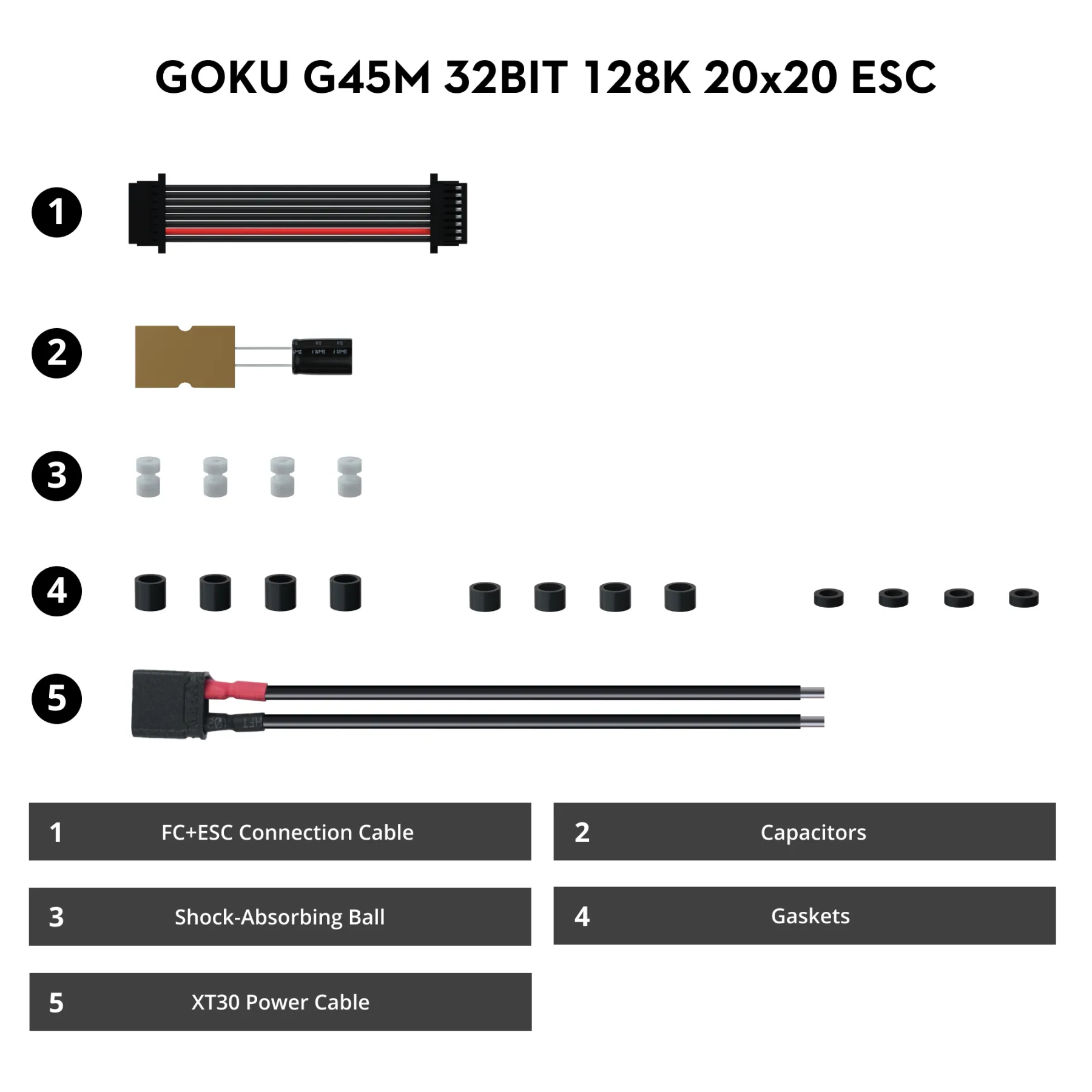 Flywoo GOKU G45M 32BIT 128K 3-6S 45A ESC - Image 5