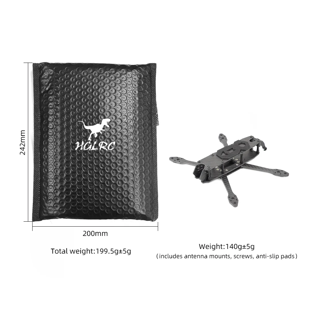 HGLRC MY5 5-inch Freestyle & Training FPV Frame - Image 7
