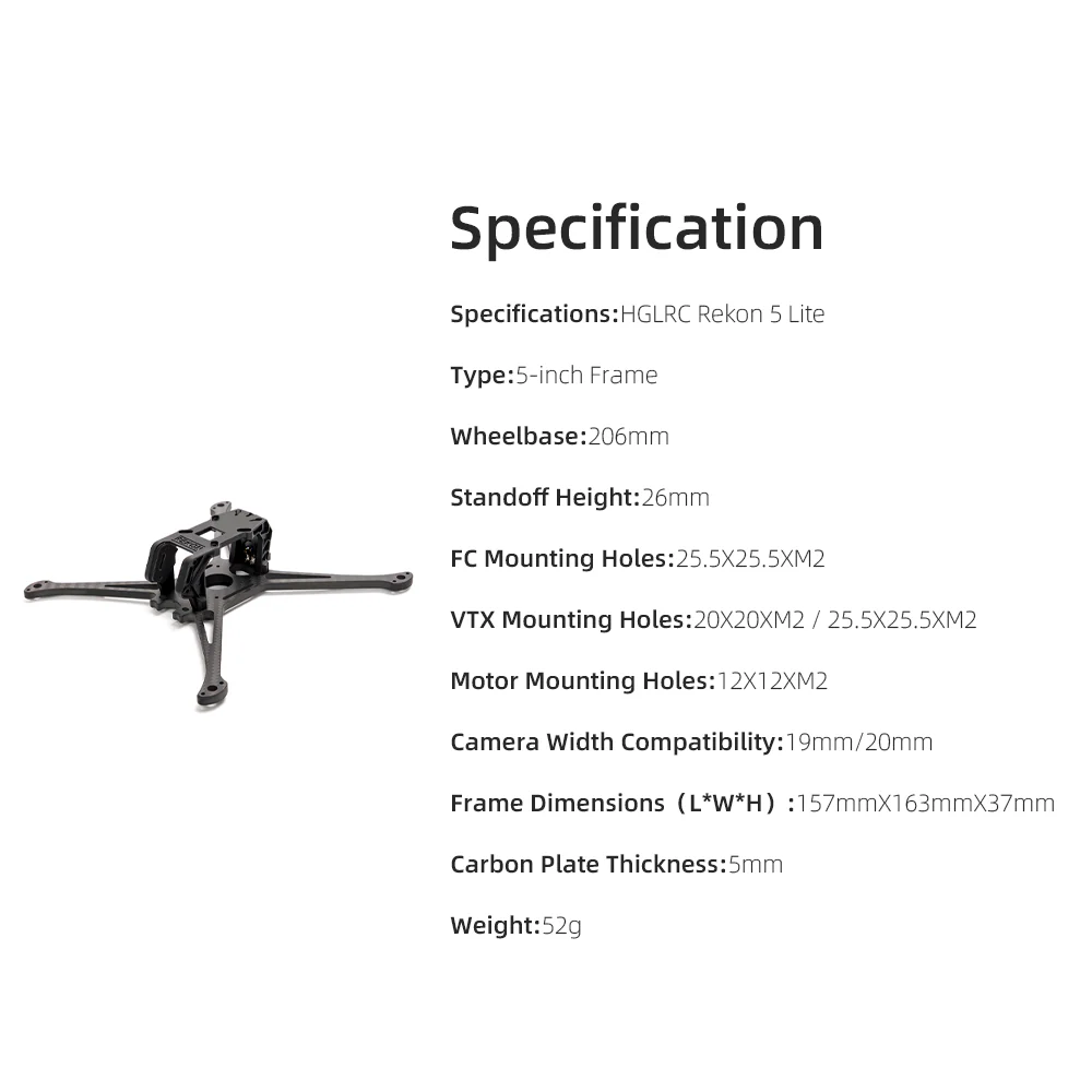 HGLRC Rekon 5 Lite Frame - Image 8