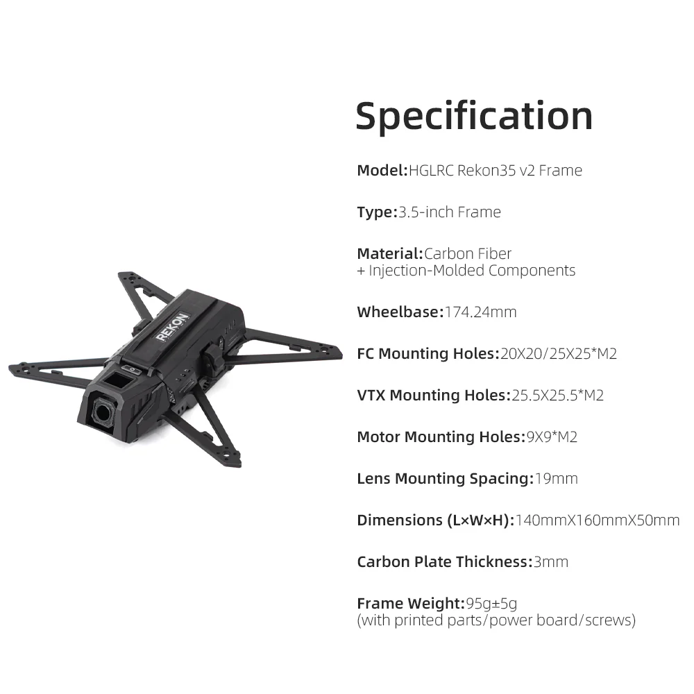 HGLRC Rekon35 V2 Frame - Image 8