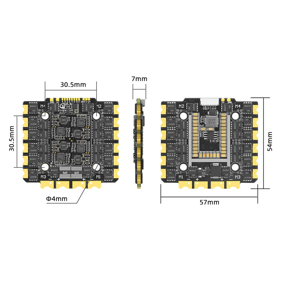 SEQURE E130/E160 G2-12S 130A/160A 4IN1 ESC with BLHeli_32 Firmware - Image 6