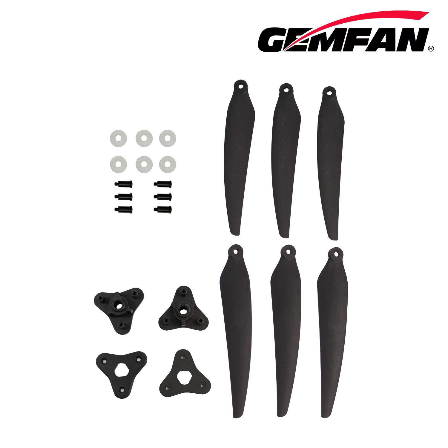 Gemfan 1265F Folding 3-Blade Propeller - Image 2