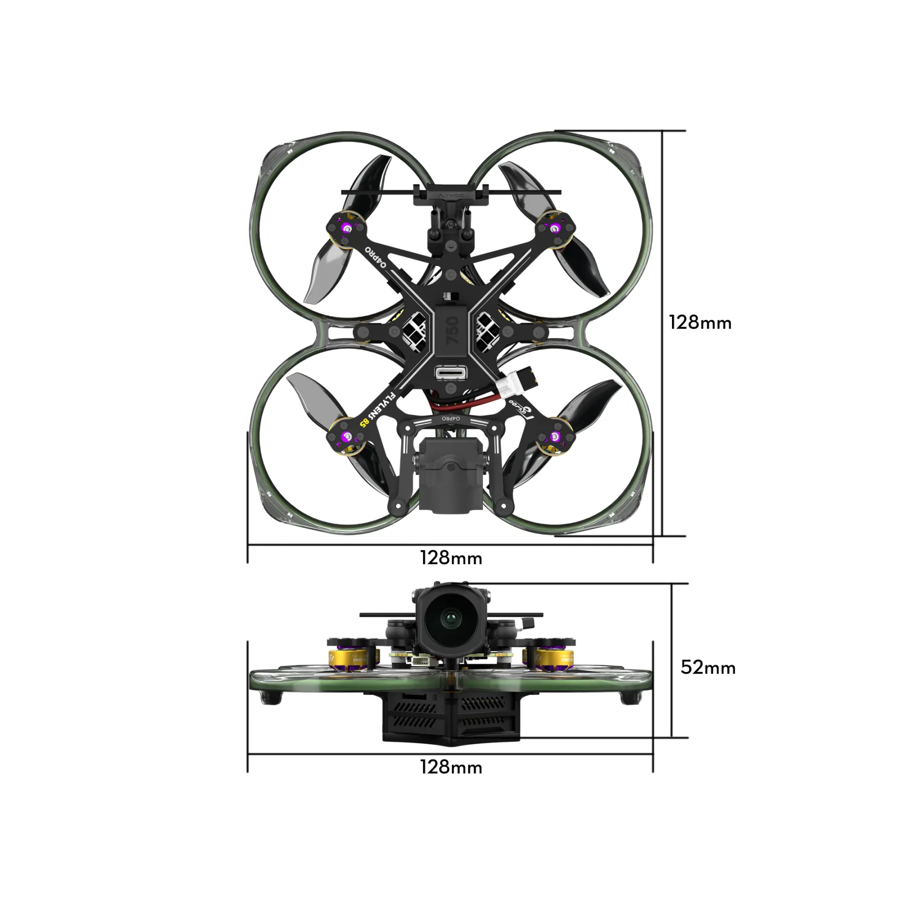 Flywoo Flylens 85 HD 2S CineWhoop V1.3 ELRS (O4 PRO Kit) - Image 5